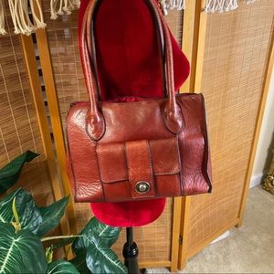 Wilson Leather Roma push button Leather Tote
